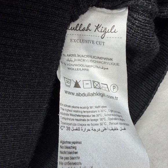 NEW Abdullah Kigili Exclusive Cut Full Zip Wool Blend Sweater Mens Slim Fit XXL - Picture 7 of 13